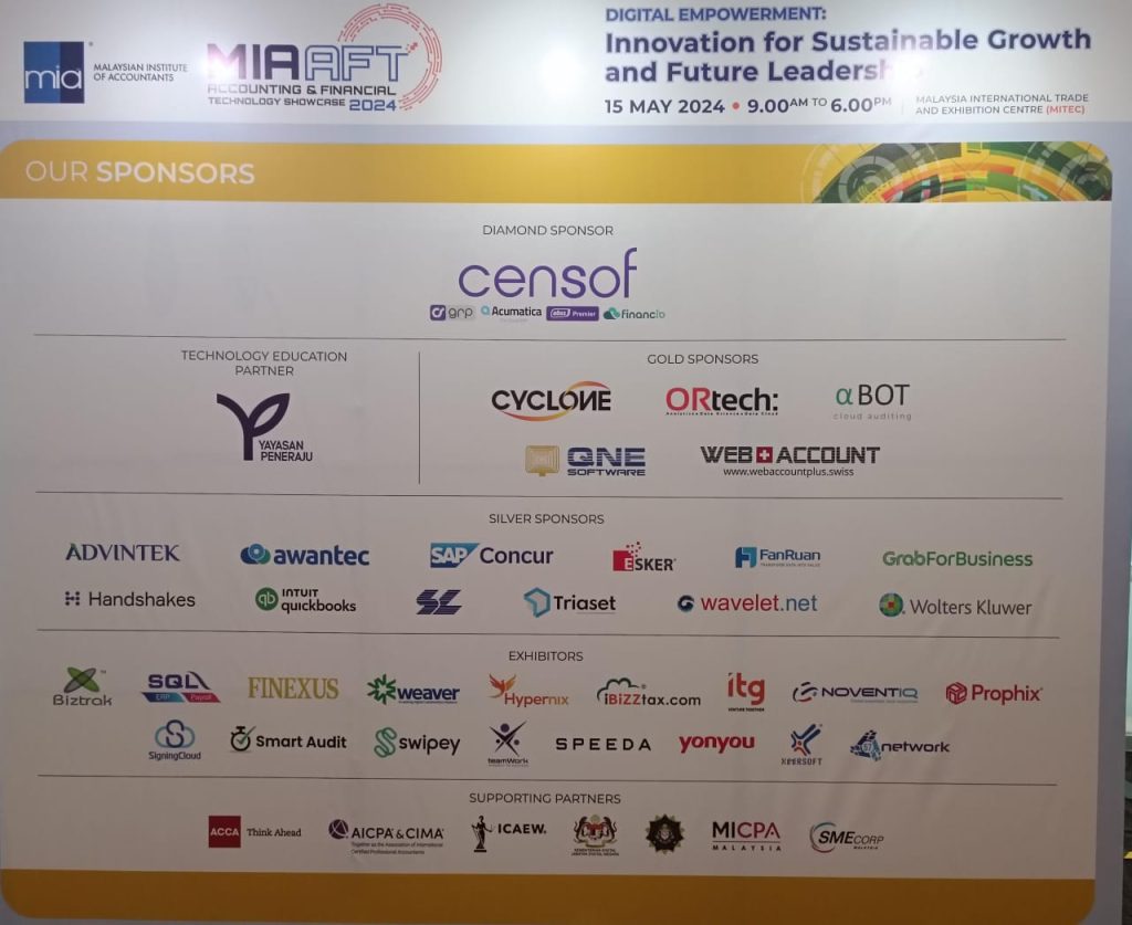 15 Mei 2024 | Program Accounting & Financial Technology (Mia Aft) 2024 Bertempat Di Pusat Pameran Di Pusat Pameran Dan Perdagangan Antarabangsa Malaysia (MITEC)