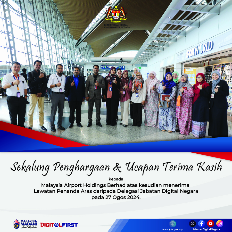 27 Ogo0s 2024 | Lawatan Penanda Aras kepada Malaysia Airport Holdings Berhad (MAHB)