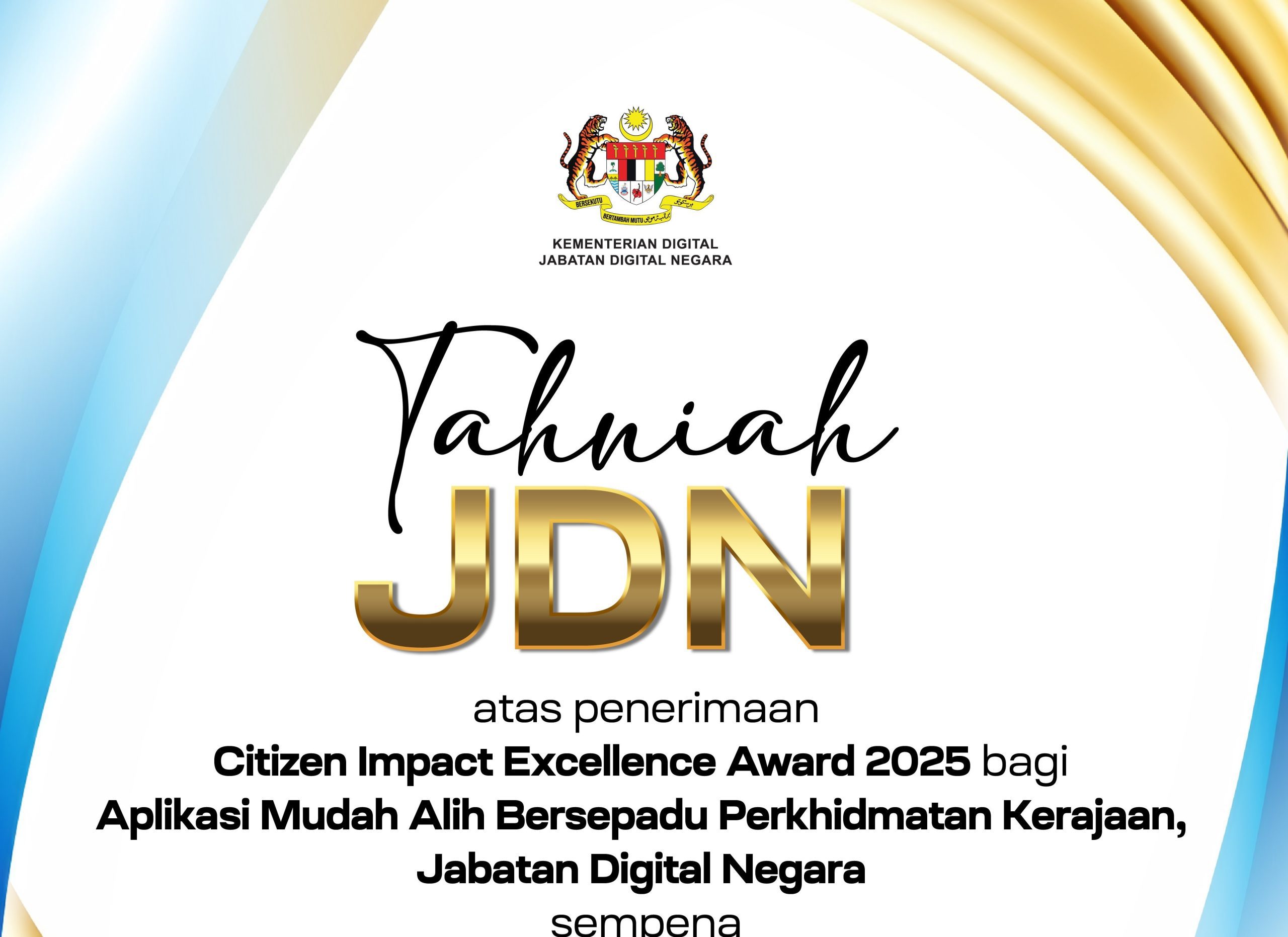 Tahniah JDN