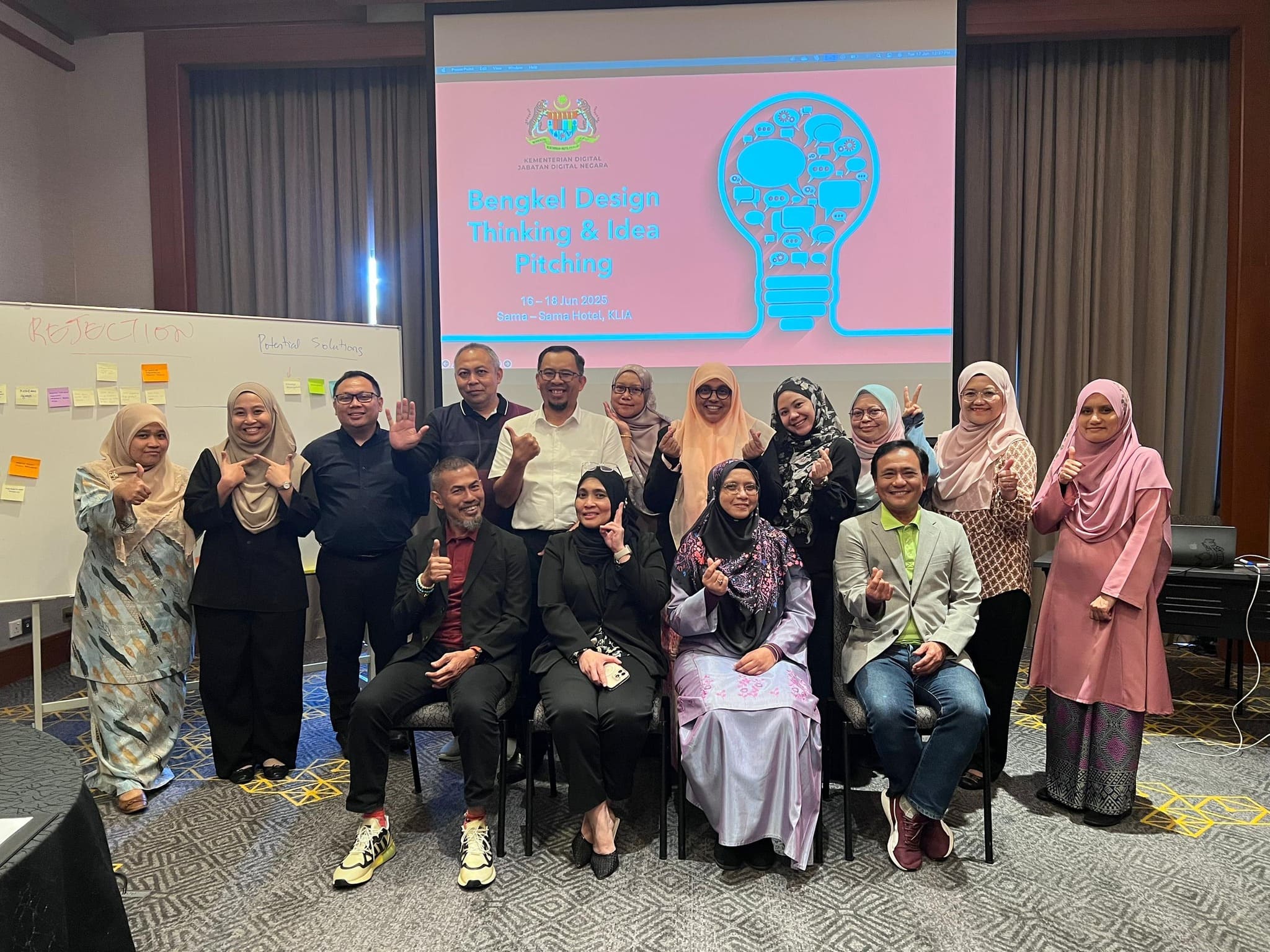 16-18 - Bengkel Design Thinking dan Idea Pitching bertempat di Sama Sama Hotel, KLIA