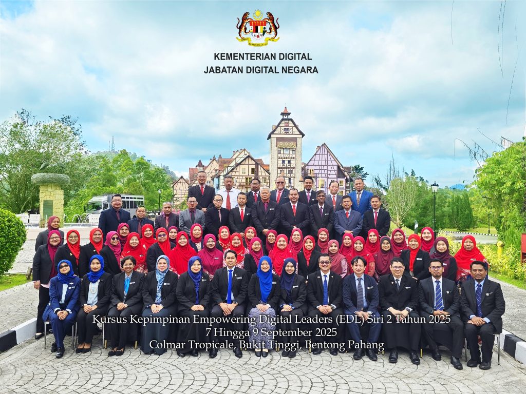 7-9 September 2025 | Kursus Kepimpinan Empowering Digital Leaders (EDL) Siri 2 kepada PTM Gred F10 bertempat di Colmar Tropicale, Berjaya Hills, Bukit Tinggi, Pahang